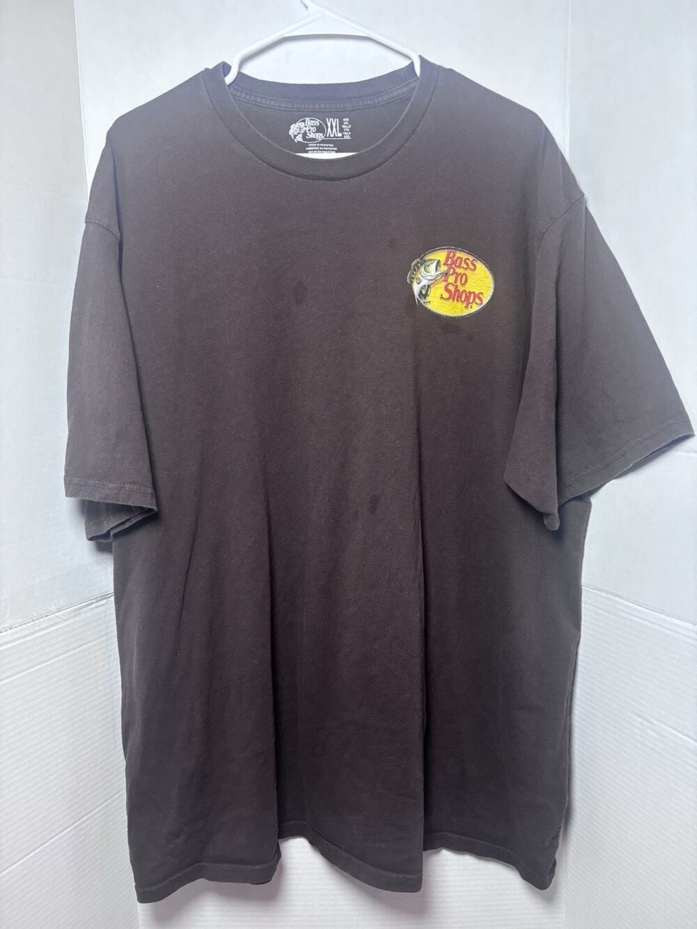 Bass Pro Shops Men's 2XL Brown Cotton Deer Hunting Graphic Crew Neck Tee